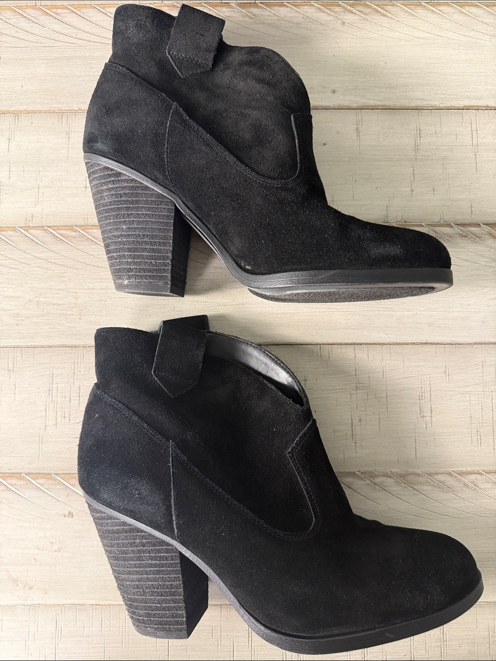Vince Camuto Black Western Ankle Boots - Picture 8 of 9